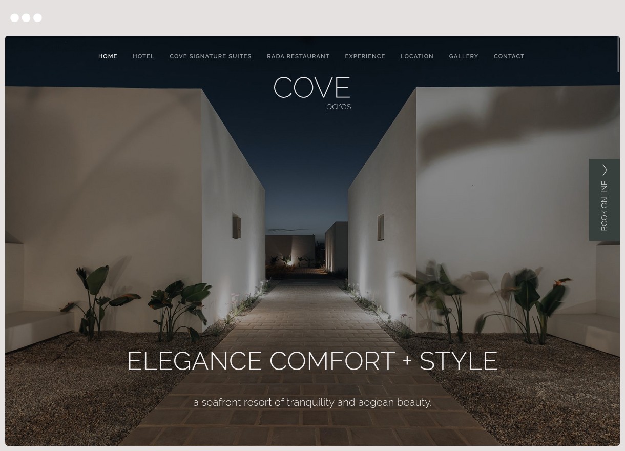 Cove Paros Website