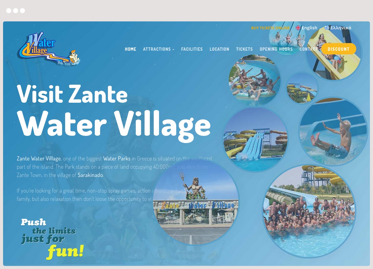 Zante Water Village Website
